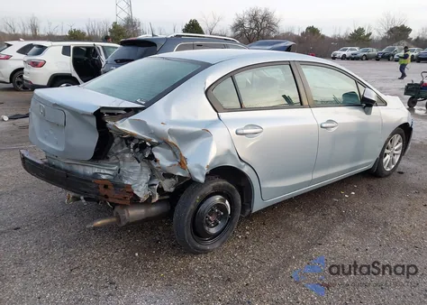 2012 Honda Civic Ex из США, поврежденный, VIN 19XFB2F84CE016923